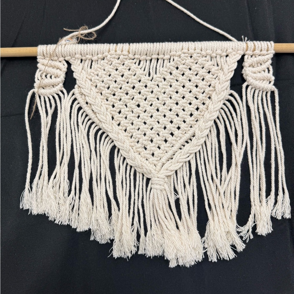 Handmade Cream Macramé Wall Hanging